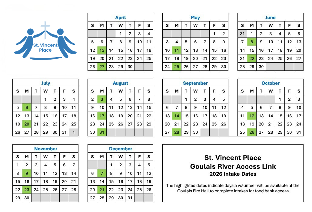 Goulais calendar